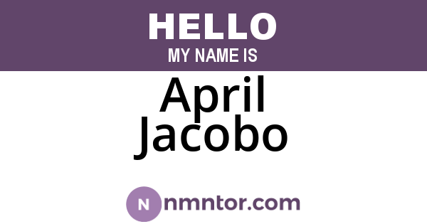 April Jacobo