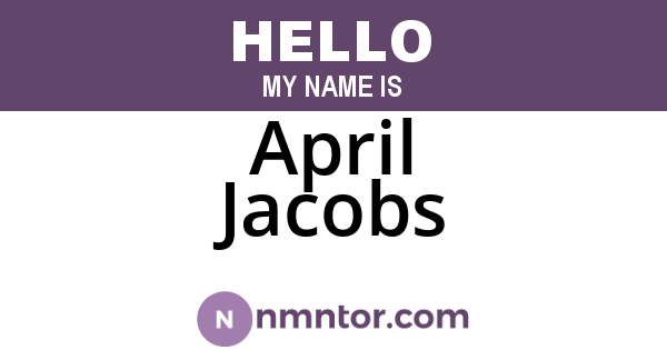April Jacobs