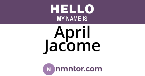 April Jacome
