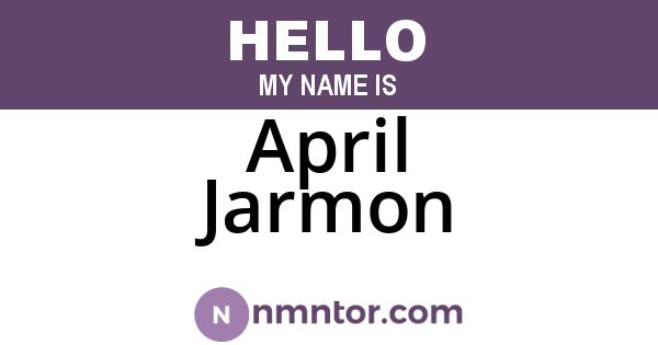 April Jarmon