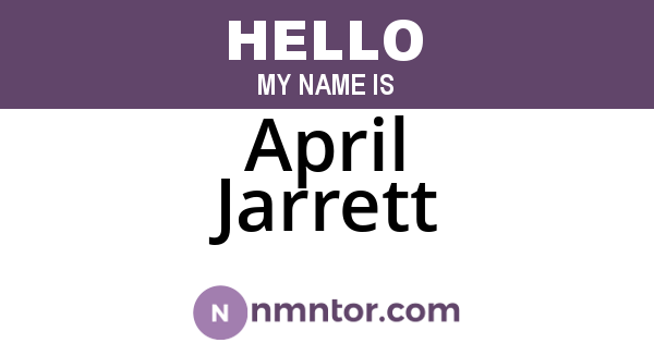 April Jarrett