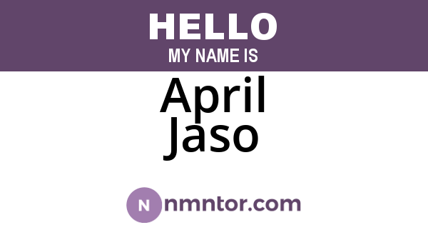 April Jaso