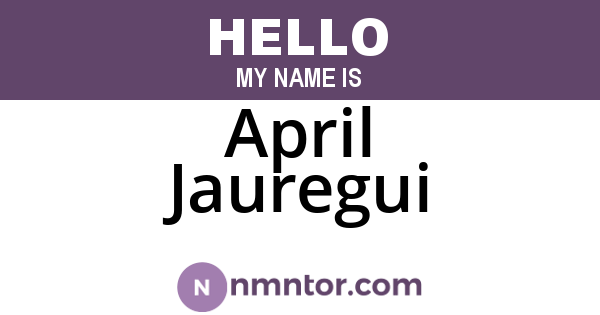 April Jauregui