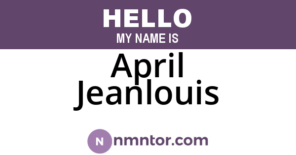 April Jeanlouis