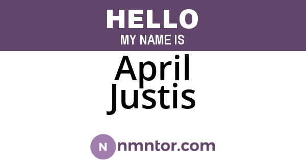 April Justis