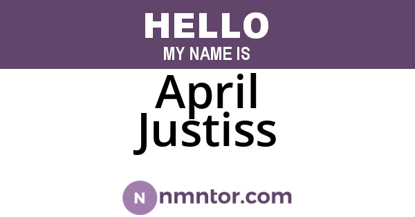 April Justiss