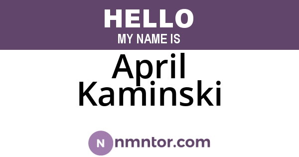 April Kaminski