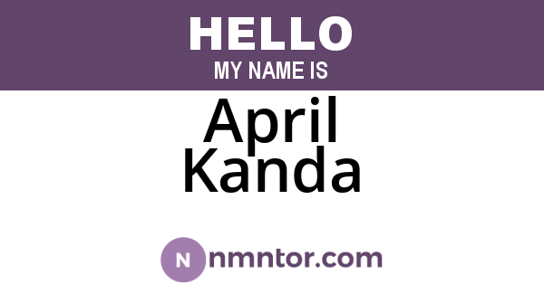 April Kanda