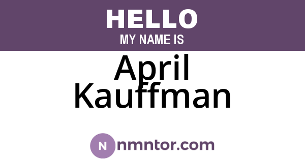 April Kauffman