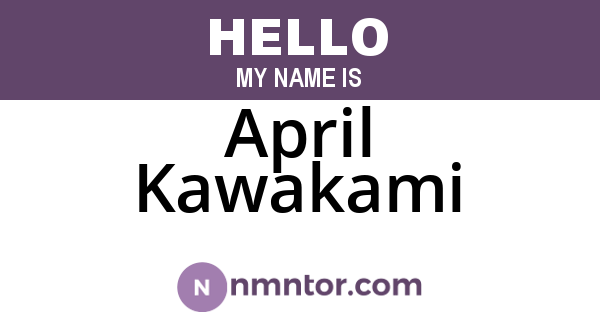 April Kawakami