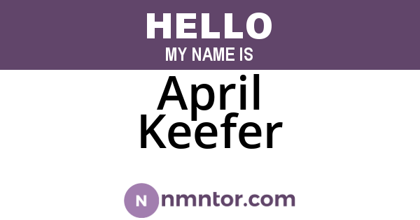 April Keefer