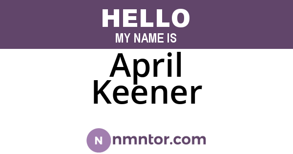 April Keener