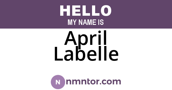 April Labelle