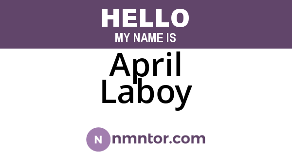 April Laboy
