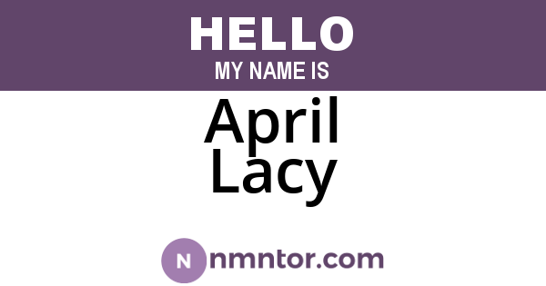 April Lacy