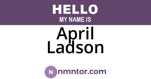April Ladson