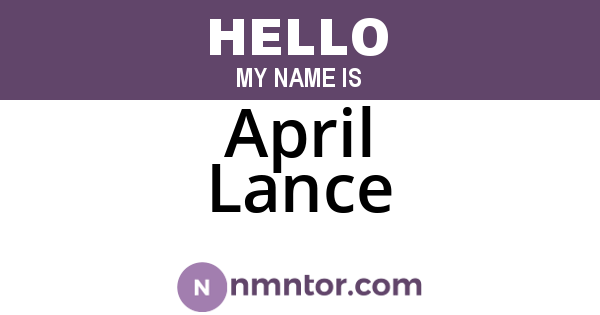 April Lance