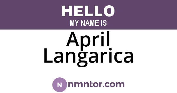 April Langarica