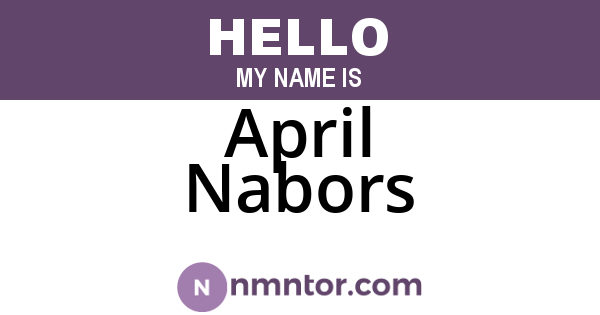 April Nabors