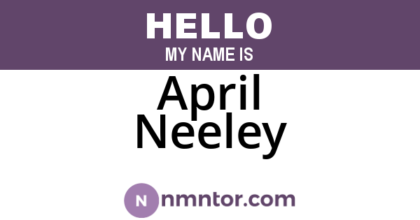 April Neeley