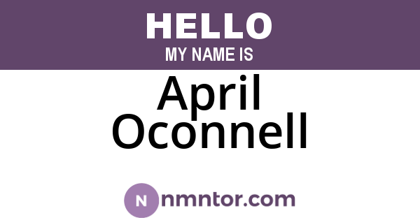 April Oconnell