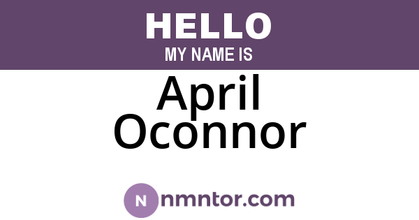 April Oconnor