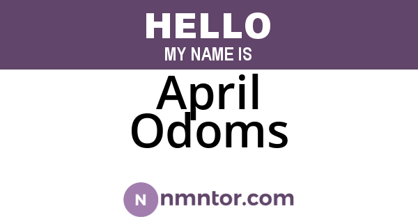 April Odoms