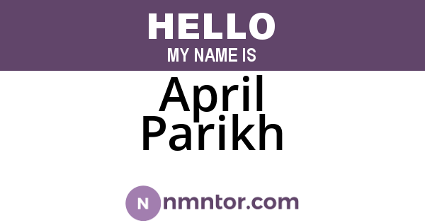 April Parikh