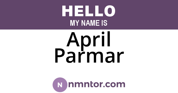 April Parmar