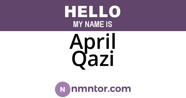 April Qazi
