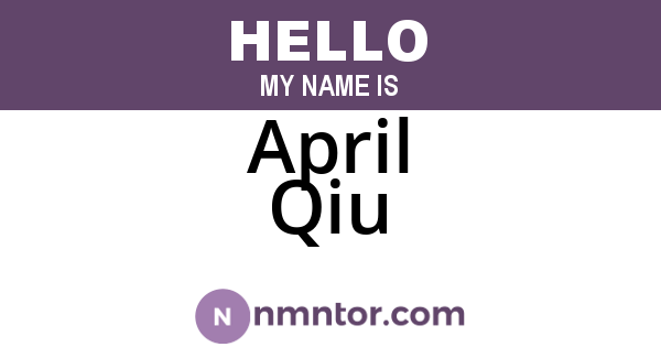 April Qiu