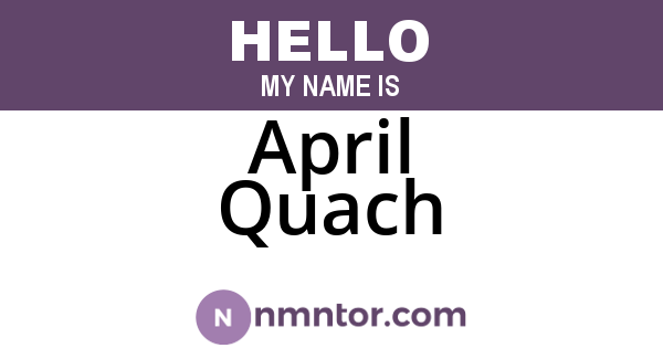 April Quach