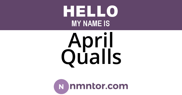 April Qualls