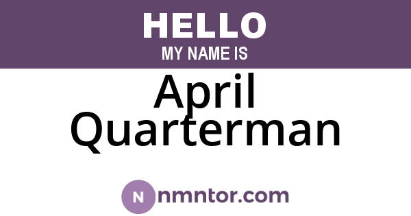 April Quarterman