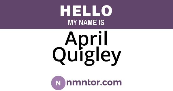 April Quigley