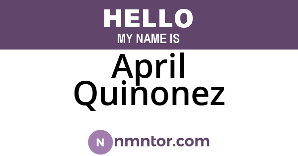 April Quinonez