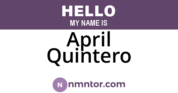 April Quintero