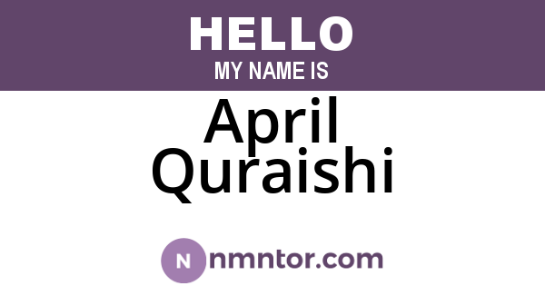 April Quraishi