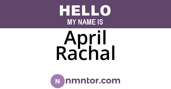 April Rachal