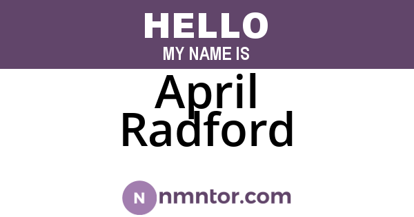 April Radford