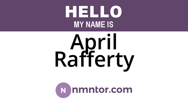 April Rafferty