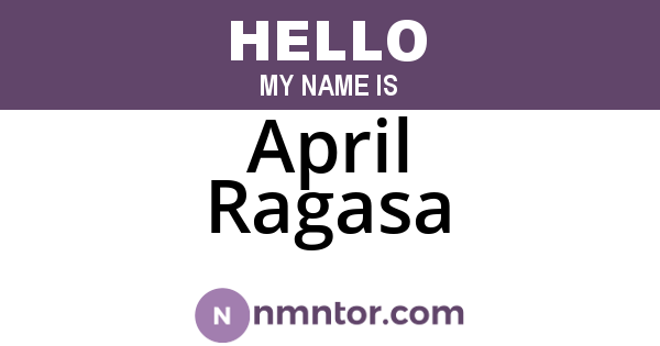April Ragasa