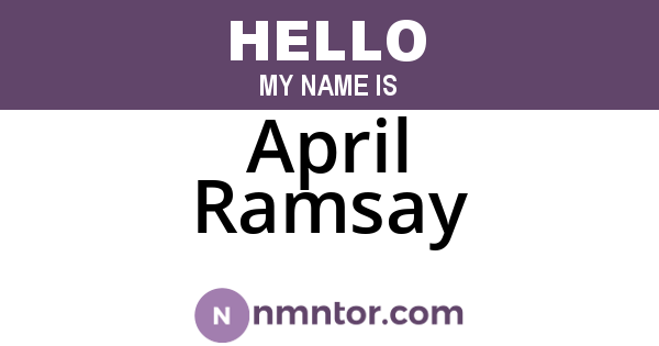 April Ramsay