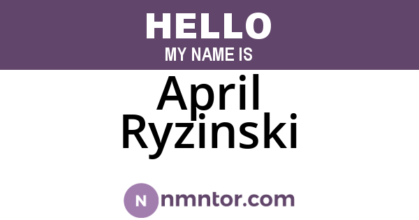 April Ryzinski