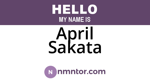 April Sakata