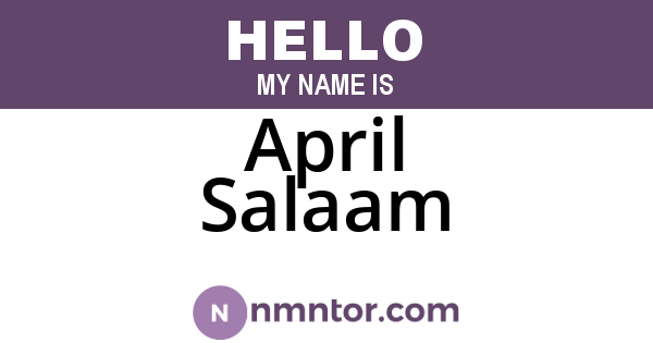 April Salaam