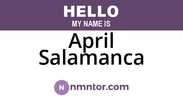 April Salamanca