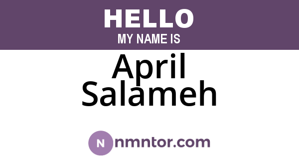 April Salameh