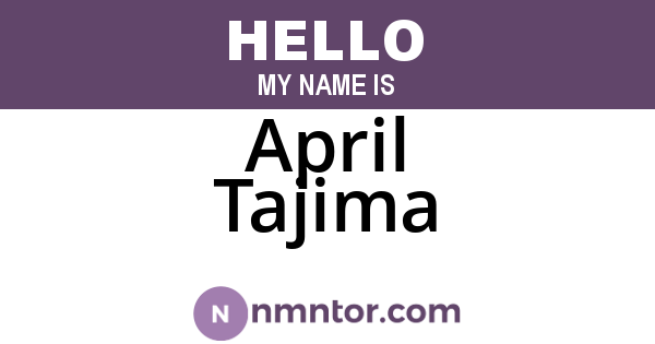April Tajima