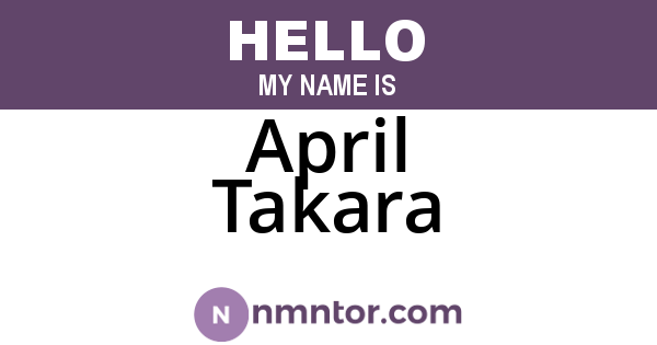 April Takara